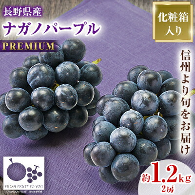 【ふるさと納税】2026年発送「産地より信州中野の旬をお届け」 ナガノパープル　PREMIUM　約1.2kg【配送不可地域：離島】【1311111】｜長野県中野市