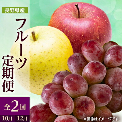 【ふるさと納税】【発送月固定定期便】2026年発送 長野の果物 クイーンルージュ+りんご詰め合わせ全2回【配送不可地域:離島】【4063532】