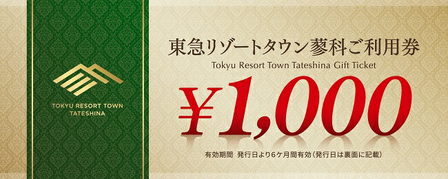 ふるさと納税 東急リゾートタウン蓼科利用券 1 000円分 ９枚 施設利用券 その他 21年10月1日から6か月間有効チケット 長野県茅野市