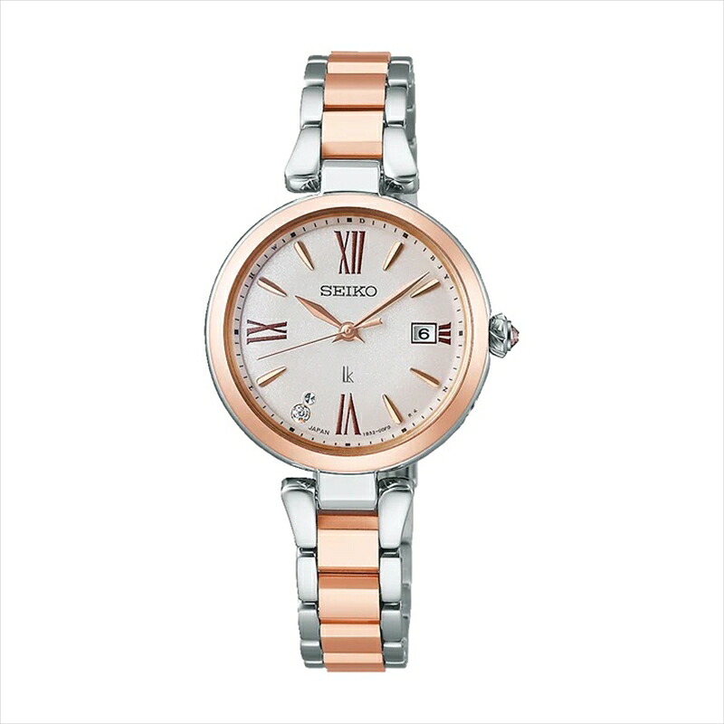 【ふるさと納税】【Ladies'】 SEIKO SSQW082 ルキア グロウ (ソーラー電波) | セイコー ルキア ソーラー 腕時計 時計 ウオッチ ダイヤ クリスタル ガラス レディース 防水 長野県 塩尻市