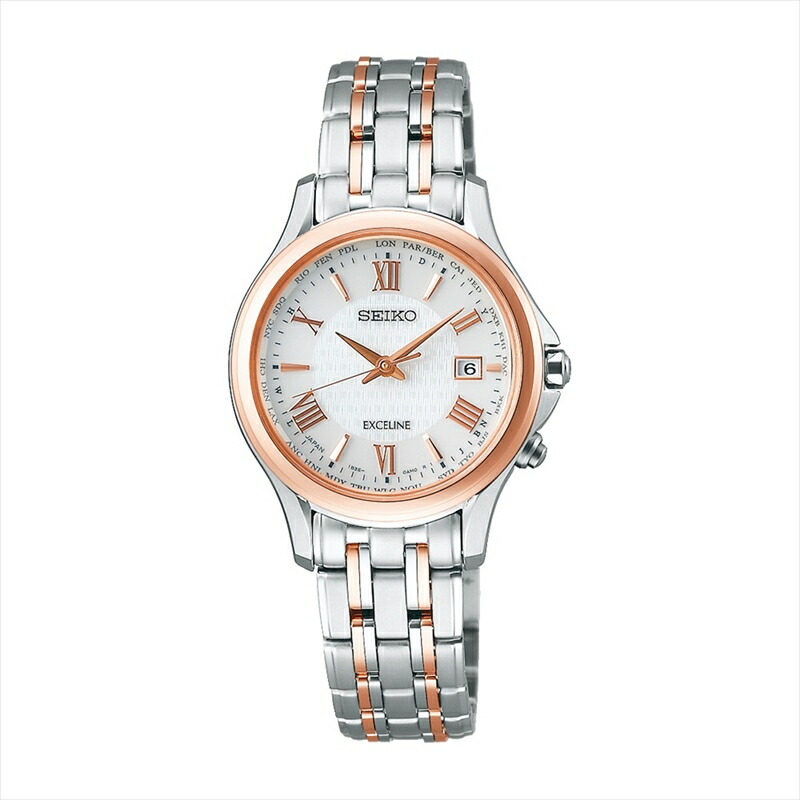 【ふるさと納税】【Ladies】 SEIKO SWCW162 エクセリーヌ (ソーラー電波) | セイコー エクセリーヌ ソーラー 腕時計 時計 ウオッチ レディース 防水 ペア ソーラー電波 長野県 塩尻市