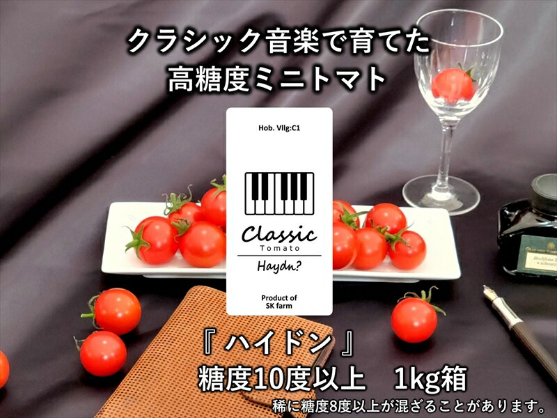 【ふるさと納税】高糖度ミニトマト：クラシックトマト『ハイドン』1kg箱＜北海道・沖縄県・離島は発送不可＞【糖度は基本10度以上 『ショパン』よりもおいしい粒もある 長野県 佐久市 旬彩 フルーツトマト 】