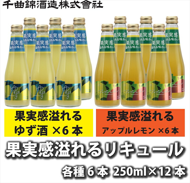 【ふるさと納税】 【千曲錦酒造】果実感溢れるリキュール 2種飲み比べ12本セット（北海道・沖縄県・離島は配送不可）信州　長野　佐久　地酒　晩酌　果実酒