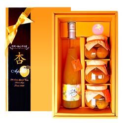 【ふるさと納税】特選あんずギフト4点セット(杏果汁・杏シロップ漬・杏ジャム) ＜横島物産＞ ｜ ジュース ジャム シロップ漬け 果物ジャム