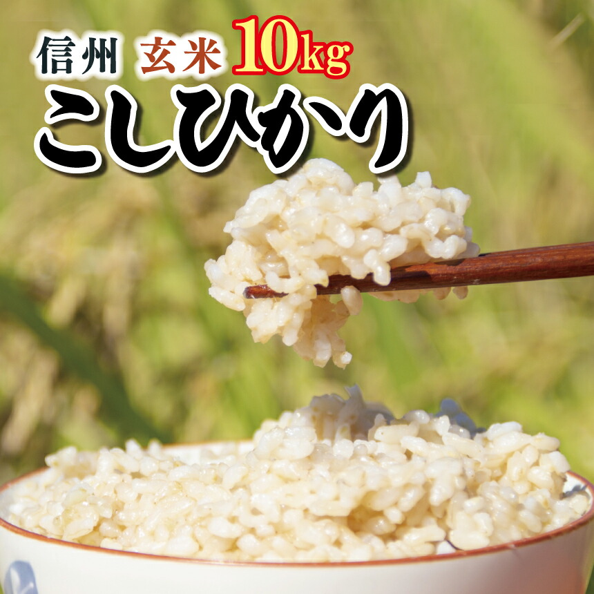 100%正規品 新米 信州米 こしひかり 10kg 5kg×2袋 長野県産 先行予約 2022年10月頃 新米収穫後〜順次発送 コシヒカリ お米 玄米  令和4年産 特産品 千曲市 長野県 fucoa.cl