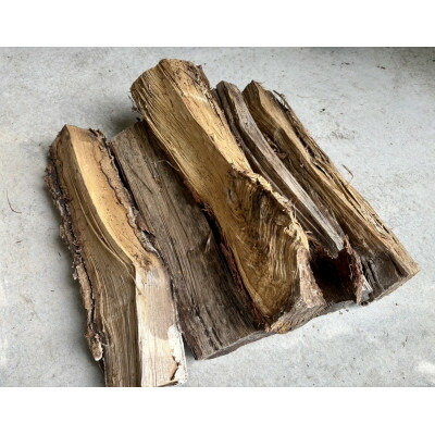 【ふるさと納税】林業芸術社 乾燥薪(広葉樹約45cm /約50kg分/中割り～)【複数個口で配送】【4081578】