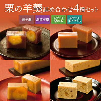 【ふるさと納税】栗の羊羹詰め合わせ_栗菓子 甘味 栗のようかん 和菓子 長野県 飯島町【1606722】|長野県飯島町