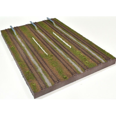 【ふるさと納税】Nゲージ用 鉄道線路パノラマ見せびらかす台 37×26糎 6線yd【1590702】