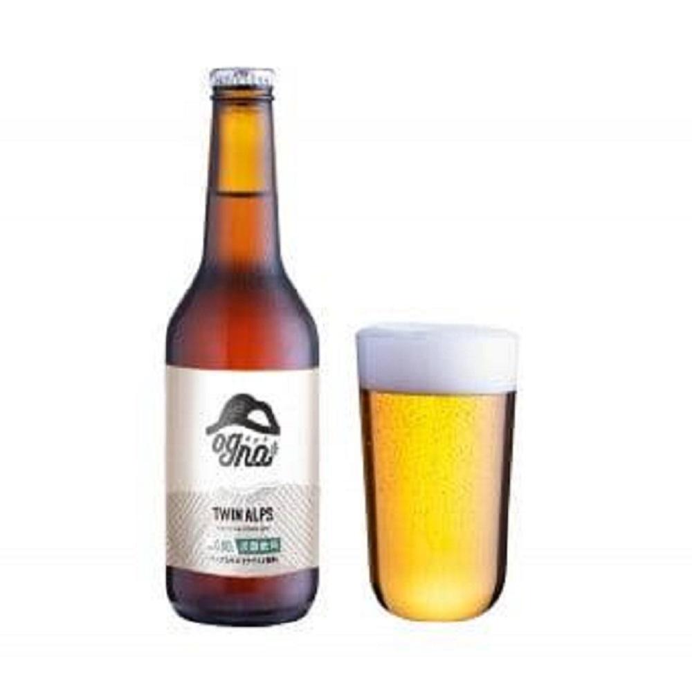 【ふるさと納税】ＯＧＮＡ　ＴＷＩＮ　ＡＬＰＳ（オグナ　ツインアルプス）12本セット（ノンアルコールビアテイスト飲料） | 飲料類 炭酸飲料 ノンアルコール ビアテイスト 南信州ビール 上伊那 長野 地ビール ビールテイスト クラフトビール クリスマス お祝い プレゼント｜長野県宮田村