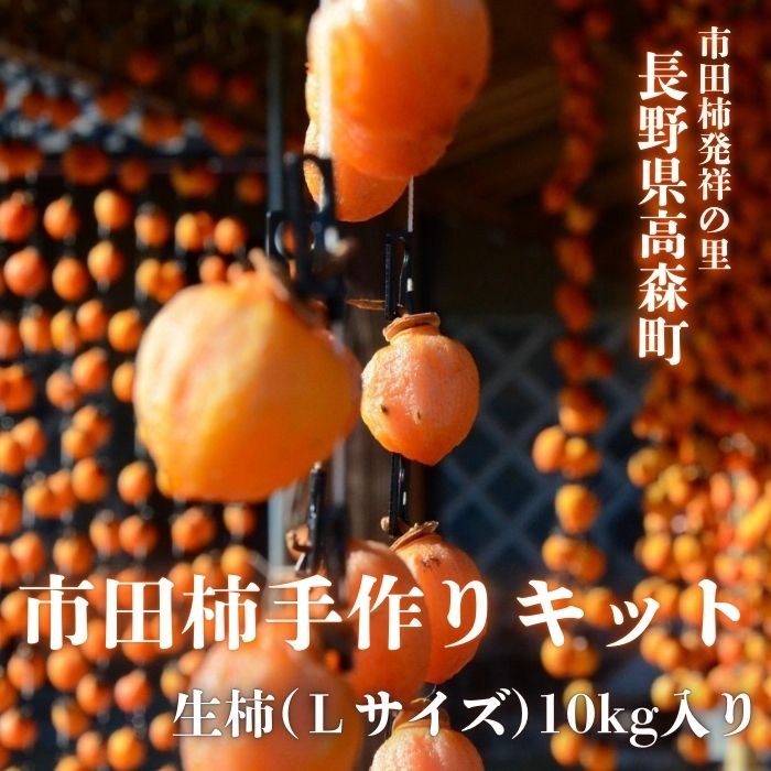 【ふるさと納税】市田柿手作りキット【配送不可地域：離島】
