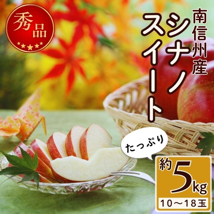 【ふるさと納税】りんご シナノスイート 甘味たっぷり！【南信州産】シナノスイート 約5kg 10～18玉 2026年10月中旬より発送 長野県 信州 高森町 産地直送 果物 くだもの 旬のりんご りんご リンゴ りんご3兄弟 JAみなみ信州【配送不可地域：離島】