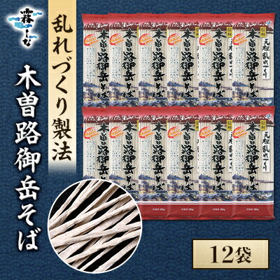 【ふるさと納税】木曽路御岳そば　12袋【1576666】
