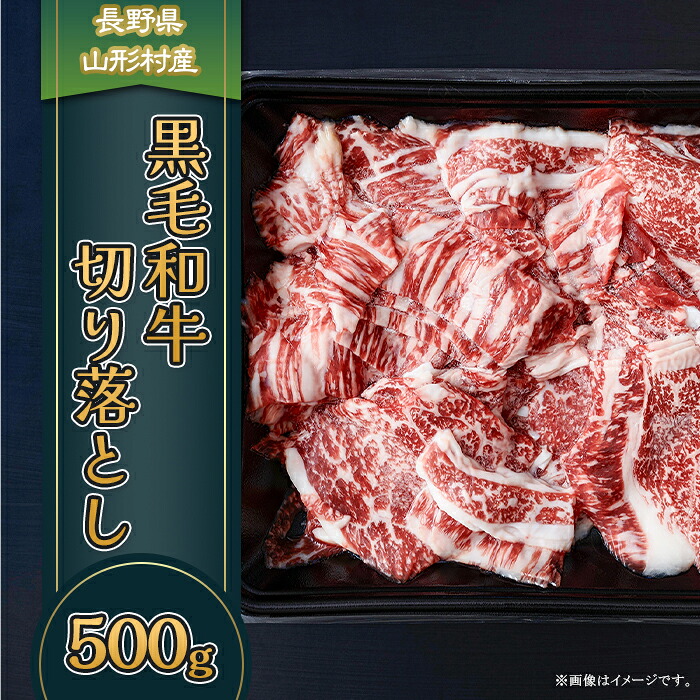 【ふるさと納税】黒毛和牛 切落し 500g 長野県産 3605