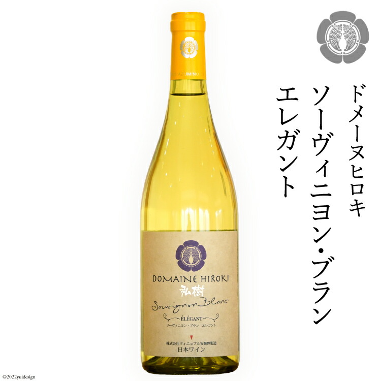 【ふるさと納税】 ワイン 白 ソーヴィニヨン ブラン エレガント 750ml&times;1本 [ヴィニョブル安曇野 長野県 池田町 48110423] 白ワイン お酒 酒｜長野県池田町