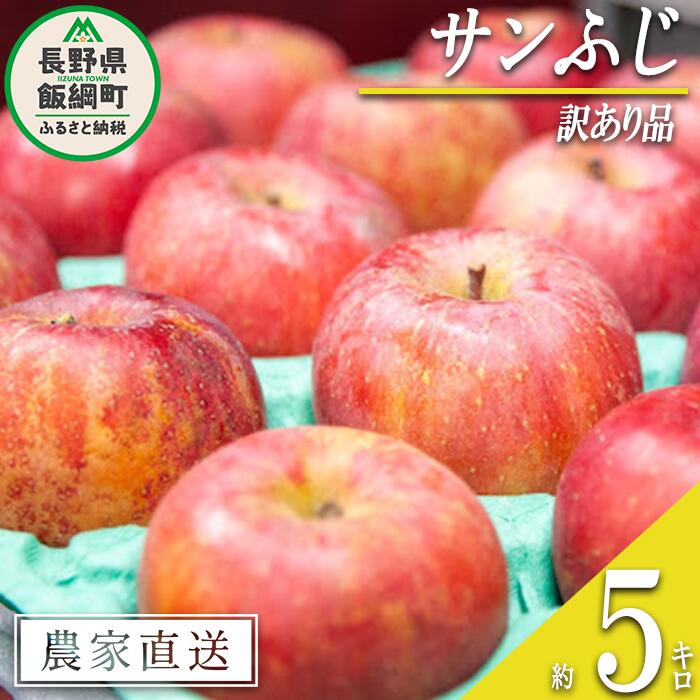 【ふるさと納税】 りんご サンふじ 訳あり 5kg 永野農園 沖縄県への配送不可 令和7年度収穫分 長野県 飯綱町 〔 信州 果物 フルーツ リンゴ 林檎 長野 予約 農家直送 13000円 〕発送時期：2025年12月上旬～2026年2月上旬