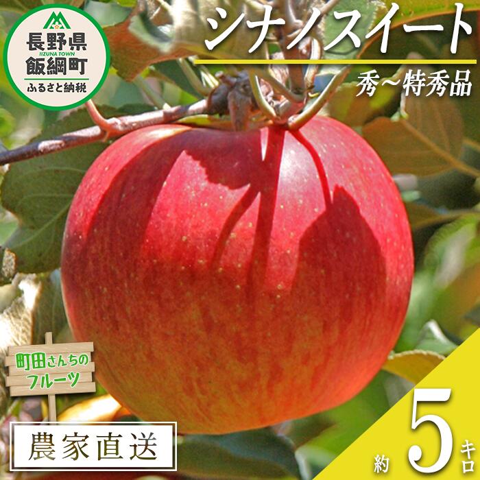 【ふるさと納税】 りんご シナノスイート 秀 ～ 特秀 5kg 町田さんちのりんご 長野県 飯綱町 〔 リンゴ 林檎 果物 フルーツ 信州 長野 15000円 予約 農家直送 〕発送期間：2025年10月中旬～2025年11月下旬{***}