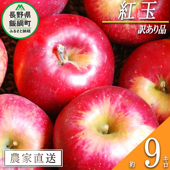 【ふるさと納税】 りんご 紅玉 訳あり 9kg 松澤農園 沖縄県への配送不可 令和7年度収穫分 長野県 飯綱町 〔 傷 不揃い わけあり リンゴ 林檎 果物 フルーツ 信州 長野 18000円 予約 農家直送 〕発送時期：2025年9月下旬～2025年10月上旬 {*}