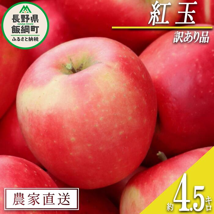 【ふるさと納税】 りんご 紅玉 訳あり 4.5kg 中村ファーム 沖縄県への配送不可 令和7年度収穫分 長野県 飯綱町 〔 傷 不揃い わけあり 信州 果物 フルーツ リンゴ 林檎 長野 13000円 予約 農家直送 〕発送時期：2025年9月中旬～