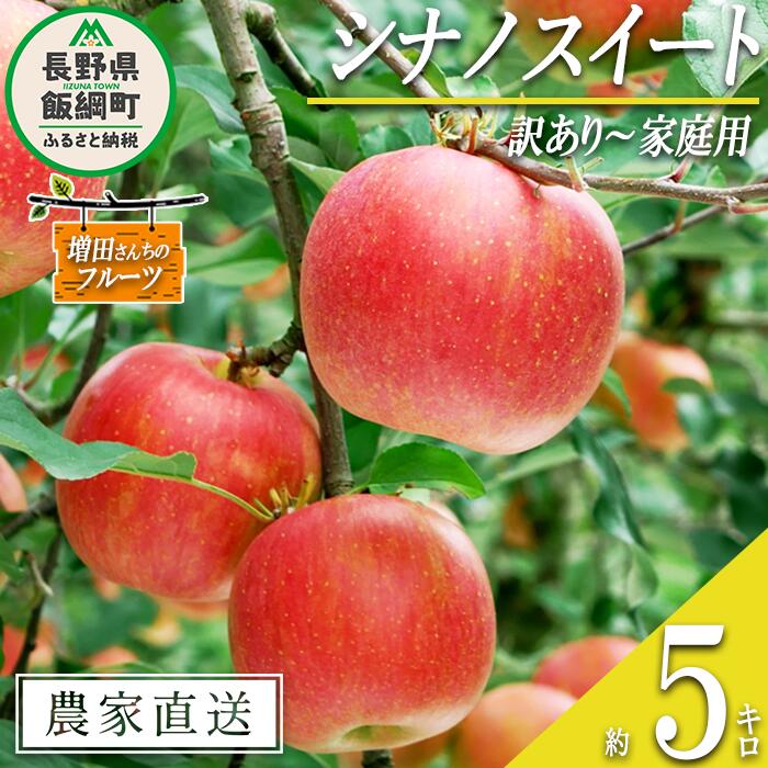 【ふるさと納税】 りんご シナノスイート 訳あり 5kg 増田さんちのりんご 沖縄県への配送不可 令和7年度収穫分 長野県 飯綱町 〔 信州 果物 フルーツ リンゴ 林檎 長野 予約 農家直送 14000円 〕発送時期：2025年10月上旬～2025年11月上旬