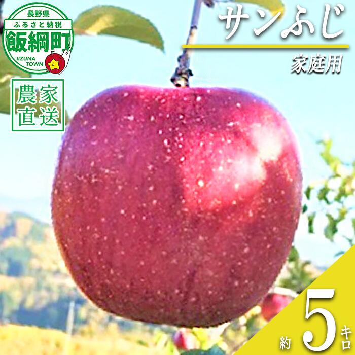 【ふるさと納税】 りんご サンふじ 家庭用 5kg ファームトヤ 沖縄県への配送不可 令和8年度収穫分 長野県 飯綱町 〔 信州 果物 フルーツ リンゴ 林檎 ふじ 長野 16000円 予約 農家直送 〕発送時期：2026年11月中旬～2026年12月下旬 {**}｜長野県飯綱町 10,850円