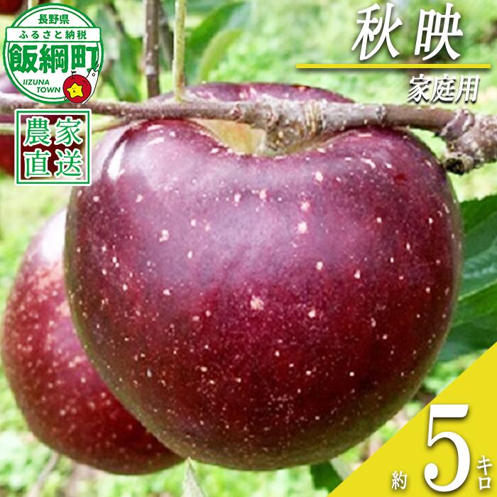 【ふるさと納税】 りんご 秋映 家庭用 5kg ファームトヤ 沖縄県への配送不可 令和8年度収穫分 長野県 飯綱町 〔 信州 果物 フルーツ リンゴ 林檎 あきばえ 秋映え りんご3兄弟 長野 16000円 予約 農家直送 〕発送時期：2026年10月上旬～2026年10月下旬 {**}｜長野県飯綱町