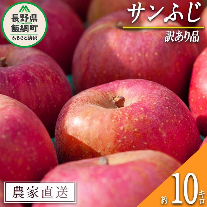 【ふるさと納税】 りんご サンふじ 訳あり 10kg マルカズりんご農園 令和8年度収穫分 長野県 飯綱町 〔 傷 不揃い リンゴ 林檎 果物 フルーツ 信州 長野 20000円 予約 農家直送 〕発送時期：2026年11月下旬～2026年12月下旬