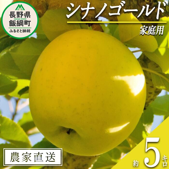 【ふるさと納税】 りんご シナノゴールド 家庭用 5kg 永正の地蔵尊神谷農園 沖縄県への配送不可 令和7年度収穫分 長野県 飯綱町 〔 信州 果物 フルーツ リンゴ 林檎 長野 13000円 予約 農家直送 〕発送時期：2025年11月中旬～2025年12月下旬 {**}