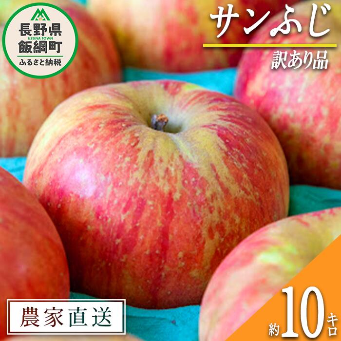 【ふるさと納税】 りんご サンふじ 訳あり 10kg 永正の地蔵尊神谷農園 沖縄県への配送不可 令和7年度収穫分 長野県 飯綱町 〔 傷 不揃い リンゴ 林檎 果物 フルーツ 信州 長野 19000円 予約 農家直送 〕発送時期：2025年12月中旬～2026年3月上旬 {*}
