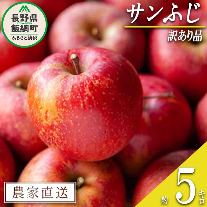 【ふるさと納税】 りんご サンふじ 訳あり 5kg 宮本ファーム 令和7年度収穫分 長野県 飯綱町 〔 傷 不揃い わけあり リンゴ 林檎 果物 フルーツ 信州 長野 12000円 予約 農家直送 〕発送期間：2025年12月上旬～2025年12月下旬