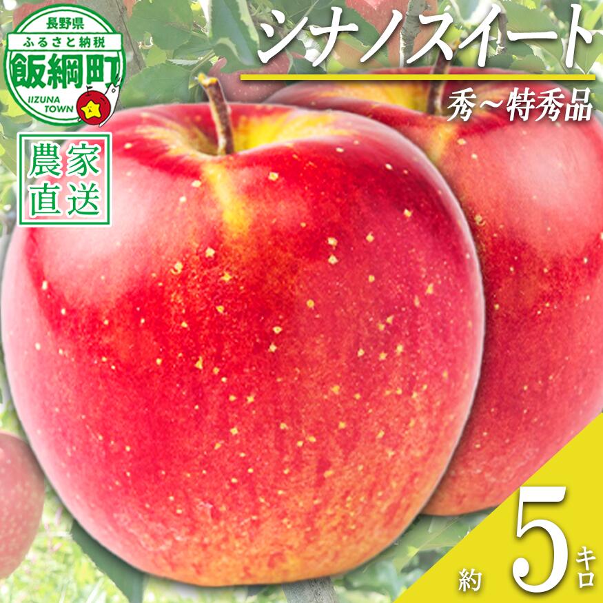 【ふるさと納税】 りんご シナノスイート 5kg 秀～特秀 宮本ファーム 沖縄県への配送不可 〔 果物 フルーツ 林檎 長野 予約 農家直送 贈答用 5キロ 20000円 〕【令和8年度収穫分】 発送：2026年10月上旬～