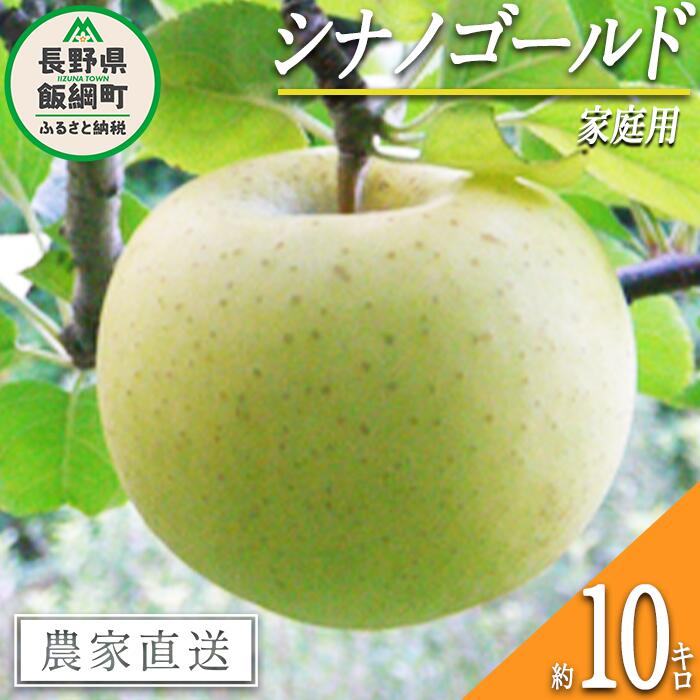 【ふるさと納税】 りんご シナノゴールド 家庭用 10kg ヤマウラ農園  令和7年度収穫分 長野県 飯綱町 〔 信州 果物 フルーツ リンゴ 林檎 長野 予約 農家直送 〕発送時期：2025年11月上旬～2025年11月下旬 {**}