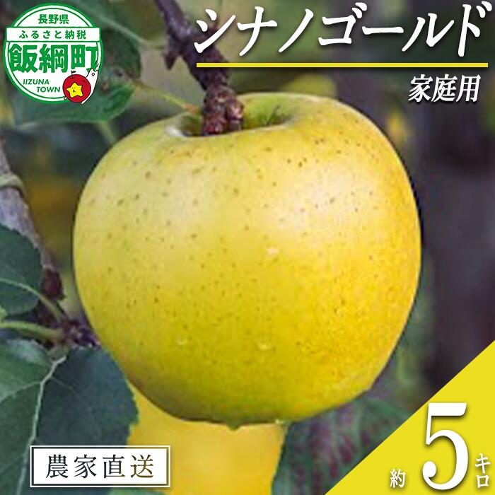 【ふるさと納税】 りんご シナノゴールド 5kg 家庭用 相澤農園 沖縄県への配送不可 〔 果物 フルーツ 林檎 長野 予約 農家直送 5キロ 14000円 〕【令和7年度収穫分】 発送：2025年11月上旬～