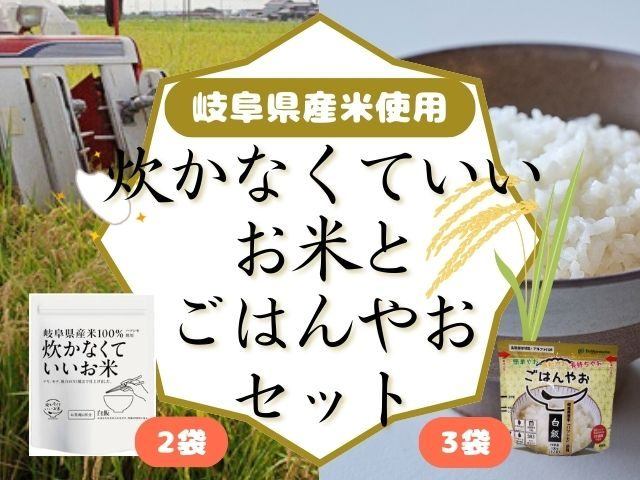 【ふるさと納税】炊かなくていいお米とごはんやおセットB GPF-03