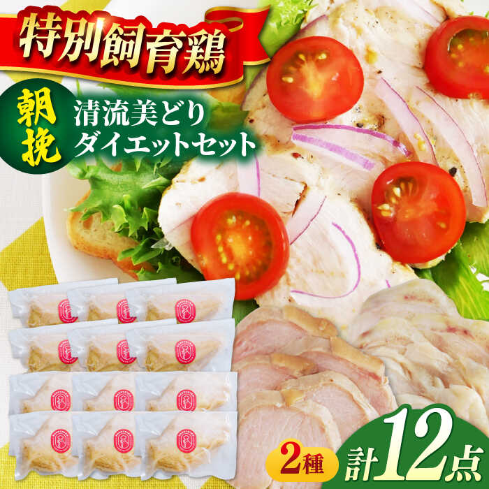 【ふるさと納税】鶏肉 清流美どり タンパク質豊富なダイエットセット 2種 12点 鶏肉 鶏むね お肉 若鶏 むね肉 燻製 おつまみ サラダチキン サラダ ヘルシー ダイエット 人気 小分け 低脂質 高タンパク 筋トレ 冷凍 ギフト 肉 にく 岐阜市/若鶏の春近[ANDL009]