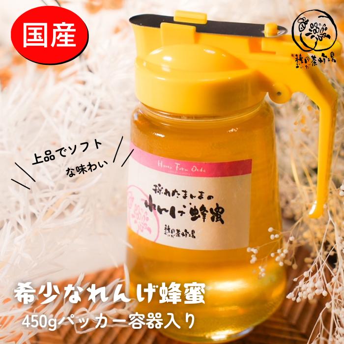 【ふるさと納税】【大垣産】希少な『れんげ蜂蜜』（液だれしにくいパッカー容器入：450ｇ）