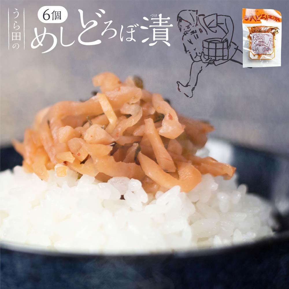 【ふるさと納税】めしどろぼ漬け6袋セット 漬物 漬け物 香の物 副菜 郷土料理 お漬物 ご飯のおとも うら田 KF001