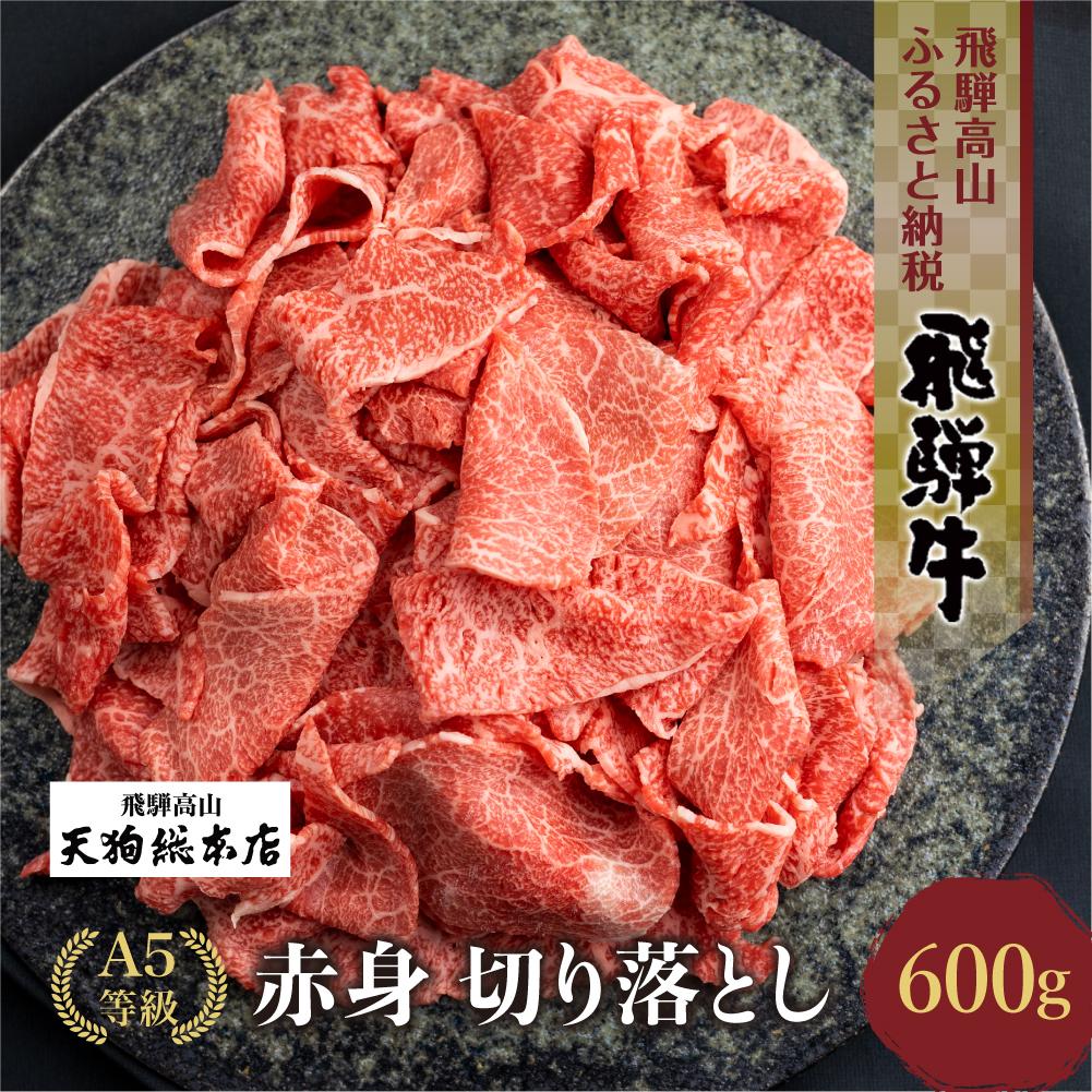 【ふるさと納税】A5等級 飛騨牛 切り落とし 600g【日付指定不可】ブランド牛 雌牛 5等級 A5ランク 切落し 薄切り 熨斗 のし 天狗総本店 飛騨高山 BP027VP