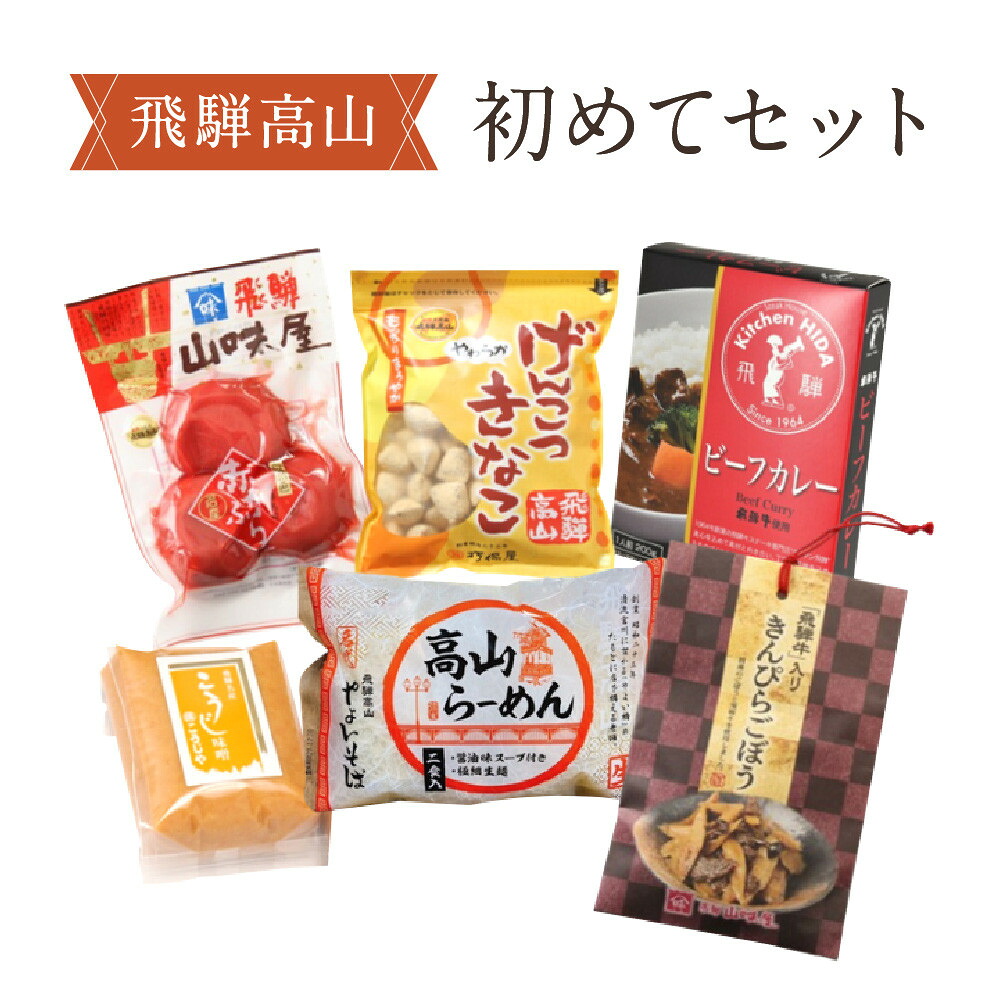【ふるさと納税】高山の美味しいをお届け！飛騨高山『初めて』セット | 詰め合わせ 地場産品 食品 お楽しみセット ラーメン 惣菜 飛騨高山 産業振興協会 LG017