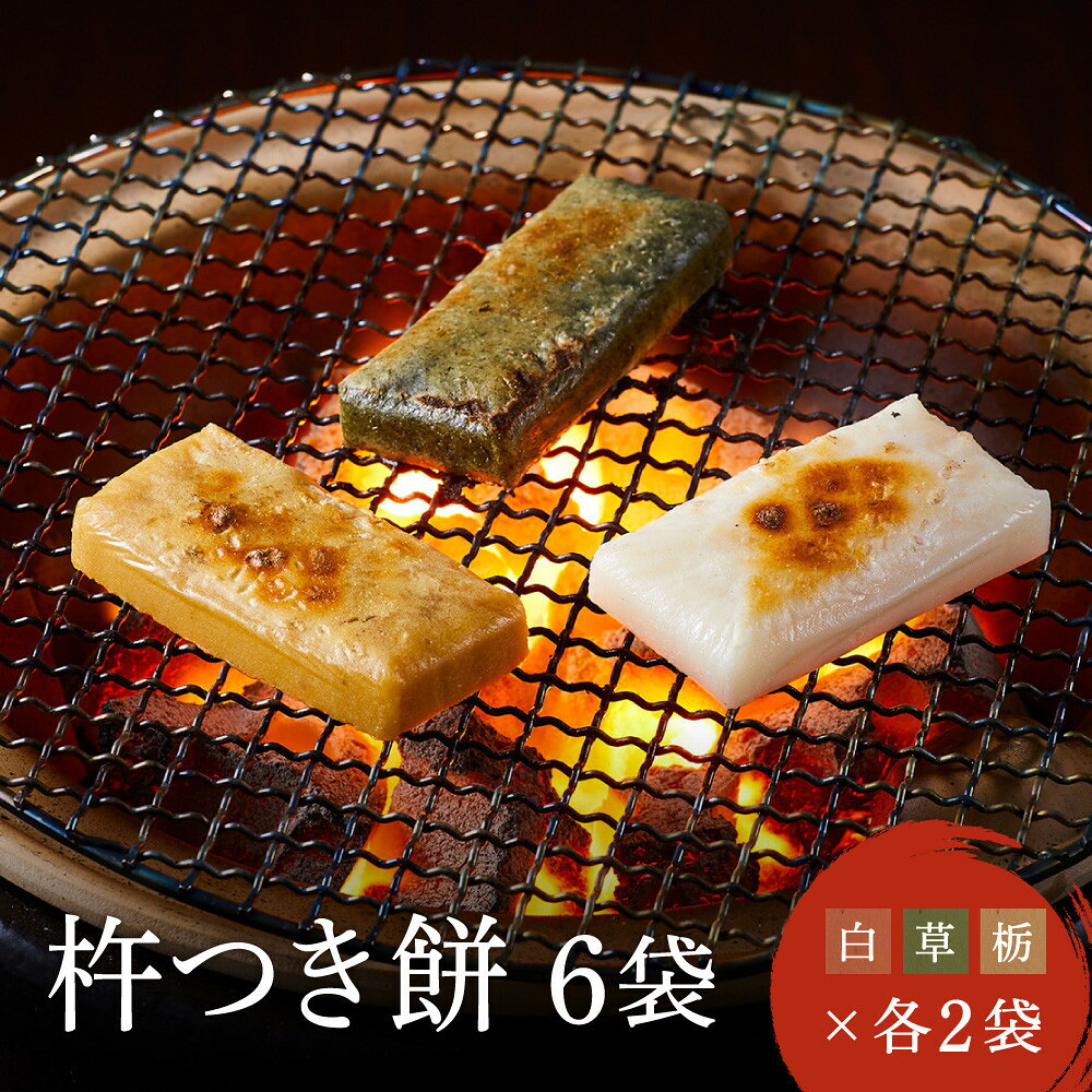 【ふるさと納税】瀬木餅店 杵つき 餅 6袋 セット（ 白餅 草餅 栃餅 各2袋）| もち 餅 お餅 食べ比べ 国産 高山 国内産 飛騨高山 ファミリーストアさとう CY048VP