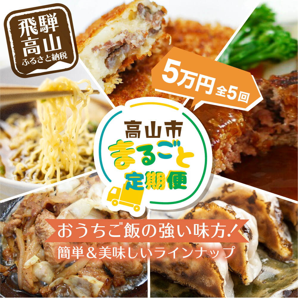 【驚きの価格】の高山市まるごと定期便 おうちごはん満喫 5回 お届け 定期便 簡単 和風惣菜 おうちご飯の強い味方