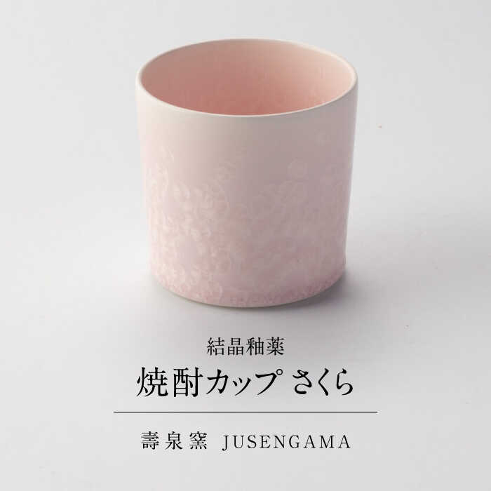 【ふるさと納税】【美濃焼】 花を咲かせるような美しさ 焼酎カップ さくら 多治見市 / カネヨ / 壽泉窯[TBO009]