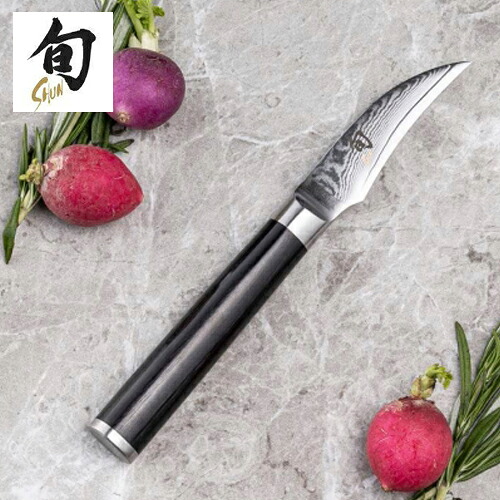【ふるさと納税】貝印 旬 Shun Classic ペティナイフ 60mm 日本製 国産 包丁 果物 ナイフ フルーツナイフ 小型包丁 小さめ 実用的 ダマスカス 皮むき 両刃 よく切れる 握りやすい ハンドル 木 野菜 6cm 調理器具 キッチン用品 高島屋選定品 (59E0704) 関市｜岐阜県関市