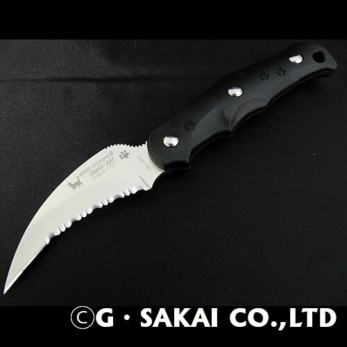 【ふるさと納税】 サビニャイフ9 SHARK-RAY （シャークレイ）スナネコver ブラックFRN H35-12 ナイフ 釣り 活け締め 日本製 錆びにくい鋼材 魚