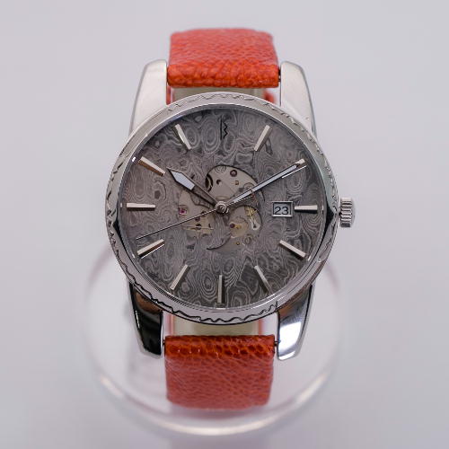 珍しい 楽天市場 ふるさと納税 Musha Damascus Watch Samurai Orange ダマスカス鋼 腕時計 D300 12 岐阜県関市 人気特価激安 Erieshoresag Org