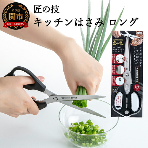 【ふるさと納税】 匠の技 キッチンはさみロングタイプ（食洗器対応） G-2033H13-64