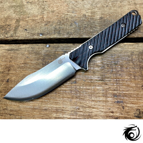 ふるさと納税 ブッシュクラフトナイフ 黒 赤 サテン仕上げ D1 02 H104 02 Colegiovictorhugo Cl