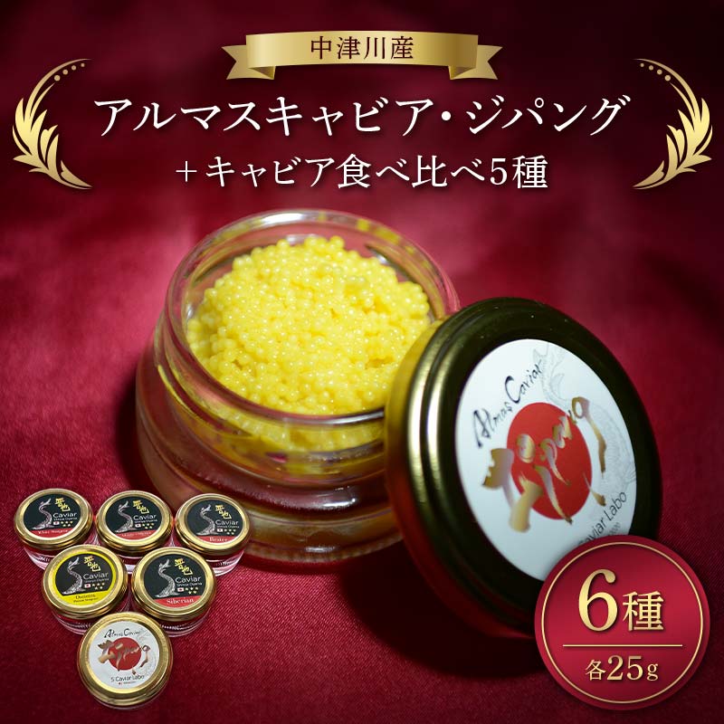 【ふるさと納税】アルマスキャビアジパング＋食べ比べ5種 F4N-2407画像