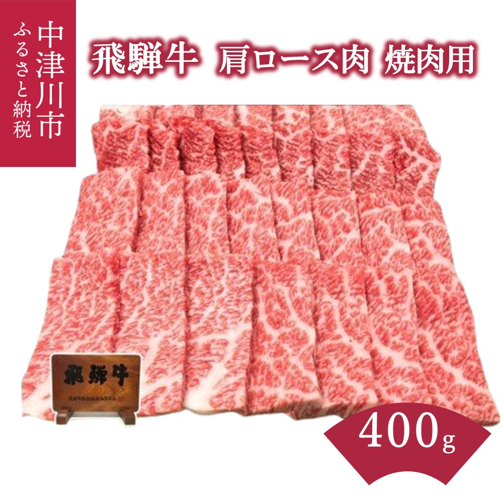 【ふるさと納税】飛騨牛 肩ロース 肉 焼肉 用 400g【熊崎畜産】肉 牛肉 高級 ブランド牛 和牛 誕生日 記念日 お祝い パーティー バーベキュー キャンプ【おうちBBQ】お届け:入金確認から2週間以内に順次発送 F4N-0611|岐阜県中津川市