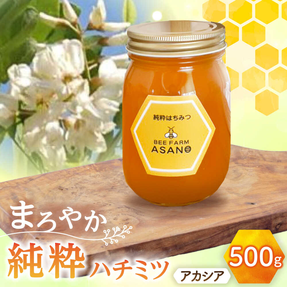 【ふるさと納税】純粋ハチミツ アカシア 500g&times;1 瑞浪市 / honey shop Bee farm asano 蜂蜜 はちみつ[AZBT002]｜岐阜県瑞浪市