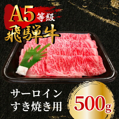 【ふるさと納税】飛騨牛5等級 サーロインすき焼き用500g FTA167【配送不可地域:離島】【1578156】|岐阜県羽島市
